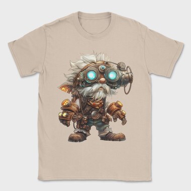Steampunk Goggles Gnome, Tricou Barbati (Unisex)