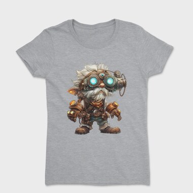 Steampunk Goggles Gnome, Tricou Femei