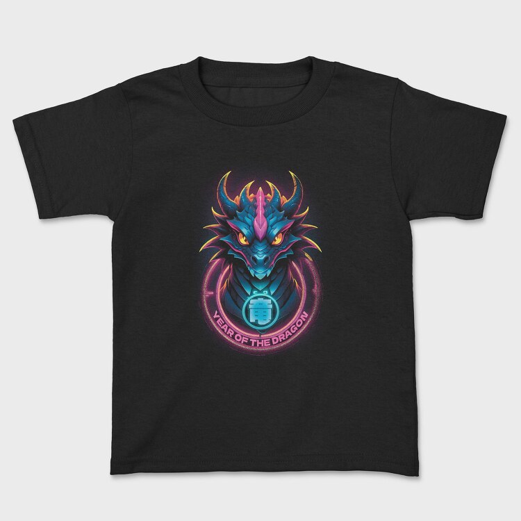 Dragon Neon New Year, Tricou Copii