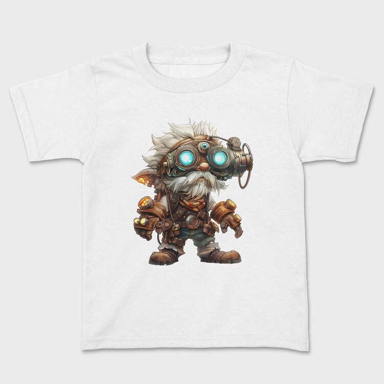 Steampunk Goggles Gnome, Tricou Copii