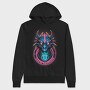 Dragon Neon New Year, Hanorac Oversize Barbati (Unisex)