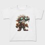 Steampunk Goggles Gnome, Tricou Copii