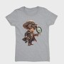 Steampunk Goggles Hat, Tricou Femei