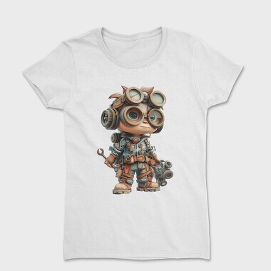 Steampunk Goggles Kid, Tricou Femei
