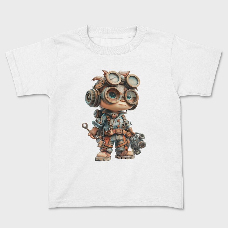 Steampunk Goggles Kid, Tricou Copii