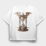 Steampunk Hourglass Wings, Tricou Oversize Barbati (Unisex)