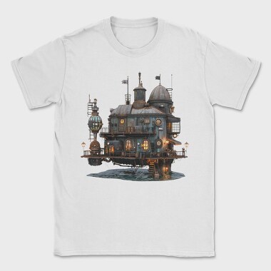 Steampunk Island Submersible, Tricou Barbati (Unisex)