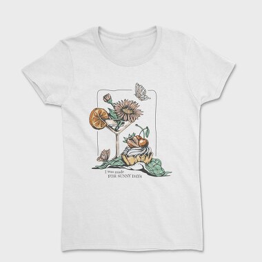 Drink And Flowers Spring Sunny Days, Tricou Femei