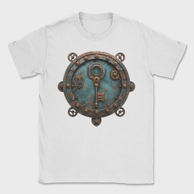Steampunk Key Lock, Tricou Barbati (Unisex)