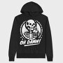 Drinking Skeleton Trend Oh Damn, Hanorac Oversize Barbati (Unisex)