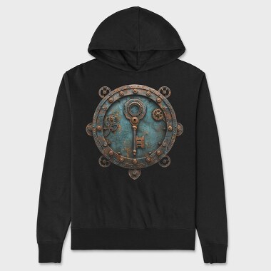 Steampunk Key Lock, Hanorac Oversize Barbati (Unisex)
