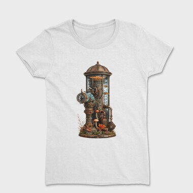 Steampunk Lighthouse Clipart, Tricou Femei