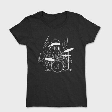 Drummer Octopus Drums, Tricou Femei