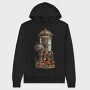 Steampunk Lighthouse Clipart, Hanorac Oversize Barbati (Unisex)