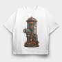 Steampunk Lighthouse Clipart, Tricou Oversize Barbati (Unisex)