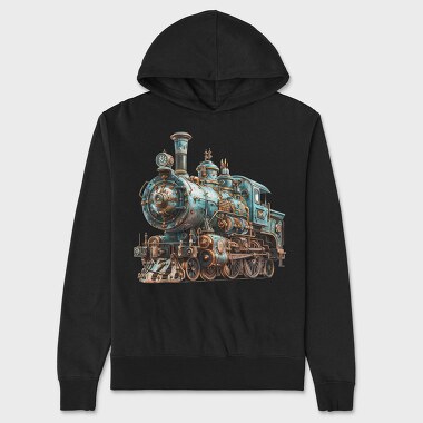 Steampunk Locomotive, Hanorac Oversize Barbati (Unisex)