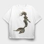 Steampunk Mermaid 03, Tricou Oversize Barbati (Unisex)