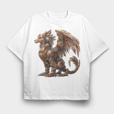 Steampunk Monster Gear, Tricou Oversize Barbati (Unisex)