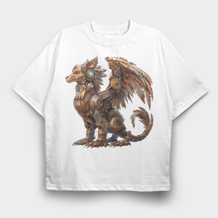 Steampunk Monster Gear, Tricou Oversize Barbati (Unisex)