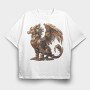 Steampunk Monster Gear, Tricou Oversize Barbati (Unisex)