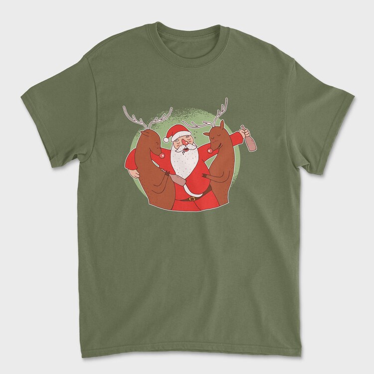 Drunk Santa, Tricou Barbati (Unisex)