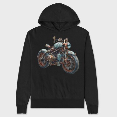 Steampunk Motorcycle, Hanorac Oversize Barbati (Unisex)