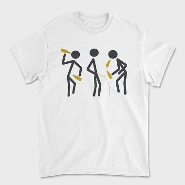 Drunk Stick Figures Request, Tricou Barbati (Unisex)
