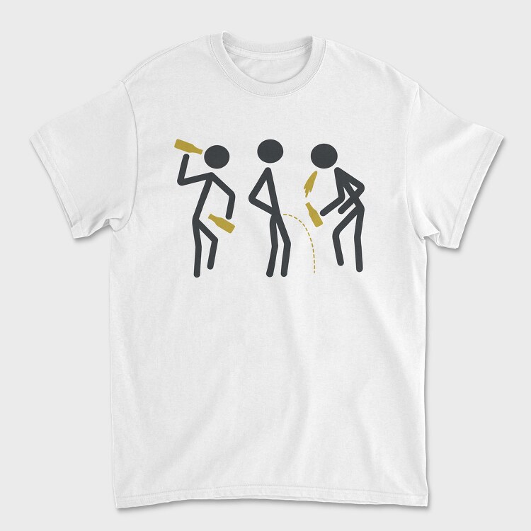 Drunk Stick Figures Request, Tricou Barbati (Unisex)