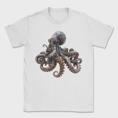 Steampunk Octopus 06, Tricou Barbati (Unisex)