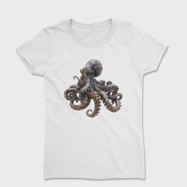 Steampunk Octopus 06, Tricou Femei