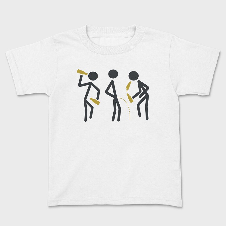 Drunk Stick Figures Request, Tricou Copii