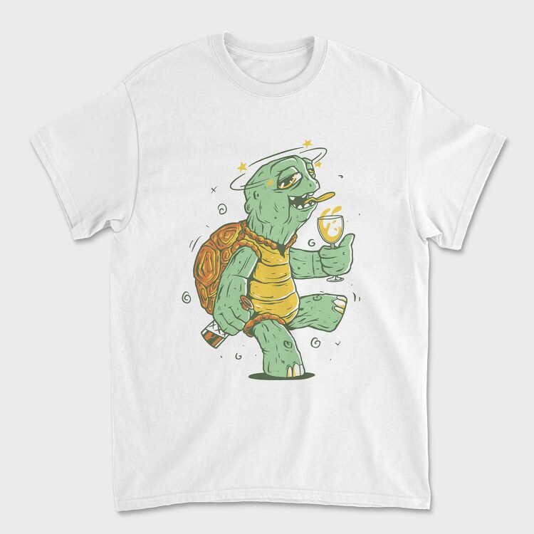 Drunk Turtle, Tricou Barbati (Unisex)