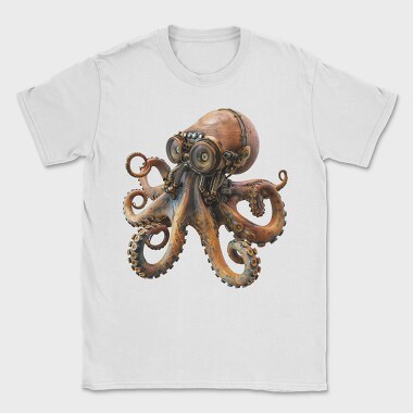 Steampunk Octopus Goggles, Tricou Barbati (Unisex)