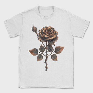 Steampunk Rose Bud, Tricou Barbati (Unisex)