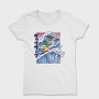 Duck Surfing Surf Vaporwave, Tricou Femei