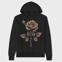 Steampunk Rose Bud, Hanorac Oversize Barbati (Unisex)