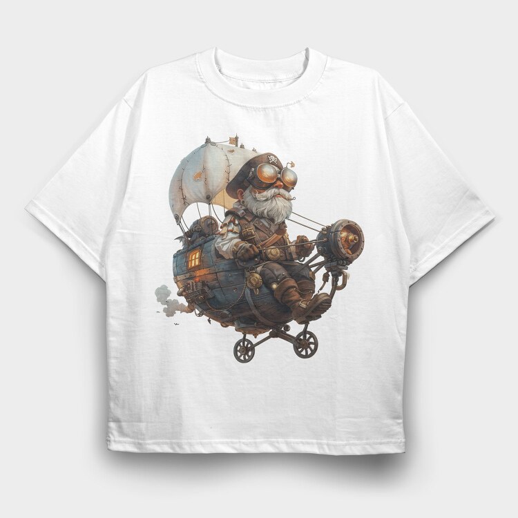 Steampunk Sailor Goggles, Tricou Oversize Barbati (Unisex)