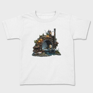 Steampunk Sea Clipart, Tricou Copii