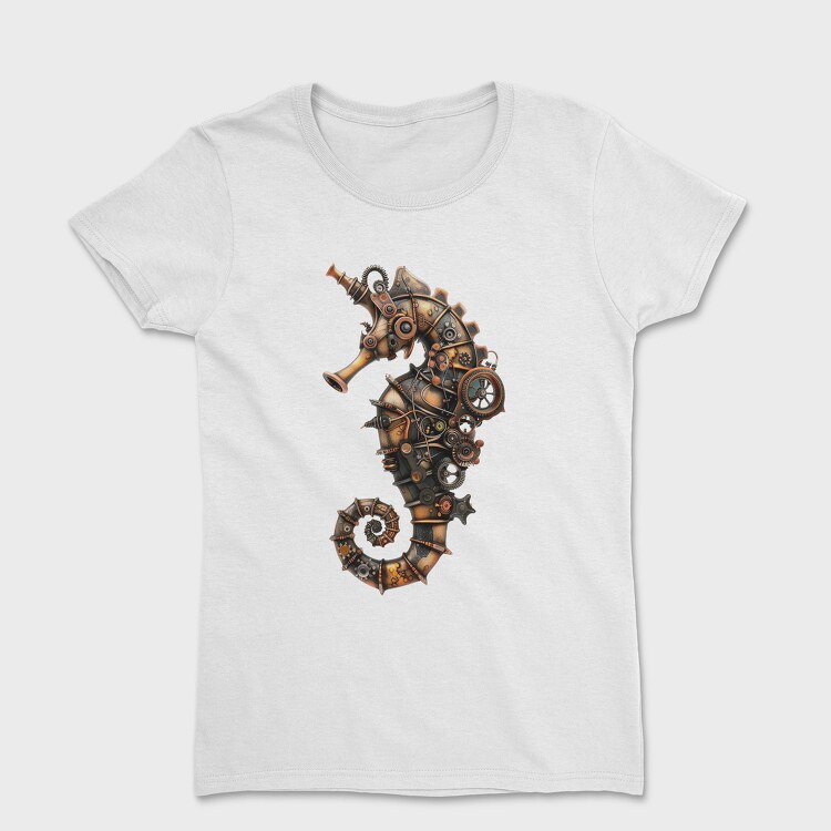 Steampunk Seahorse Gears, Tricou Femei