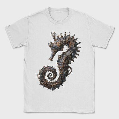 Steampunk Seahorse, Tricou Barbati (Unisex)