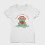 Frog Reading Book Cute, Tricou Femei