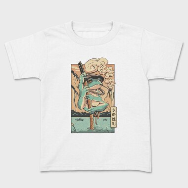 Frog Samurai Japanese Chill Traditional, Tricou Copii