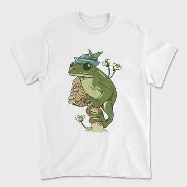 Froggy Flower Hat, Tricou Barbati (Unisex)