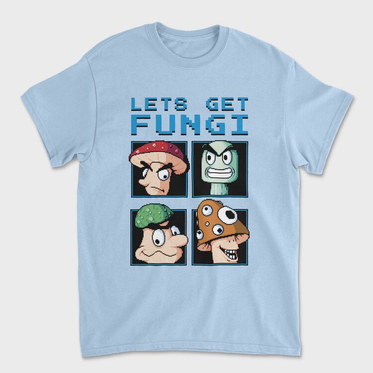 Fungi Cartoon Characters Let S Get Pixel, Tricou Barbati (Unisex)