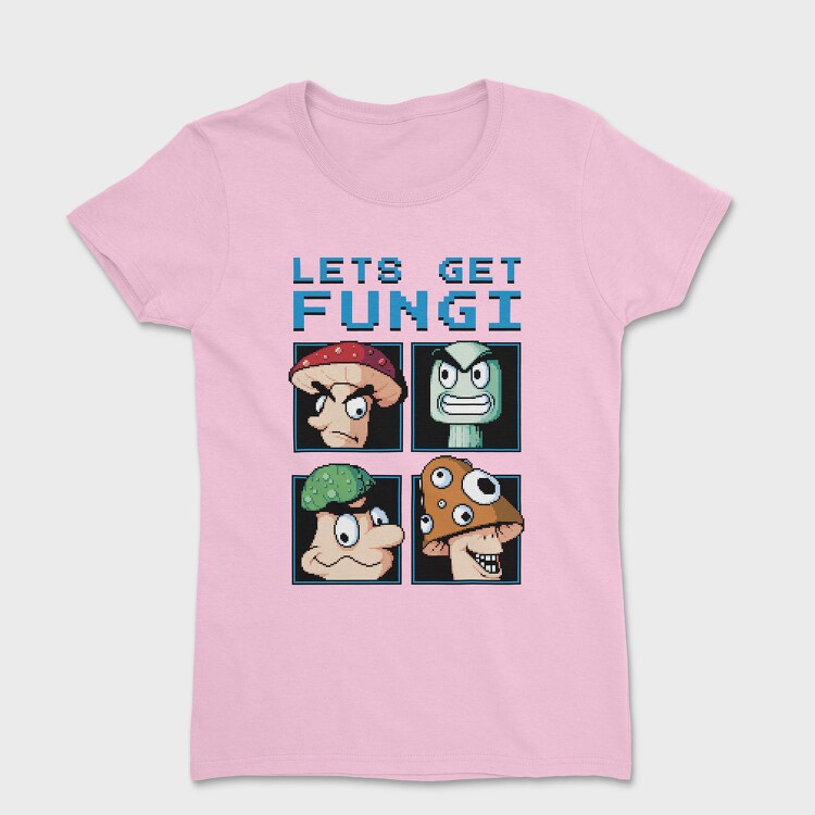 Fungi Cartoon Characters Let S Get Pixel, Tricou Femei