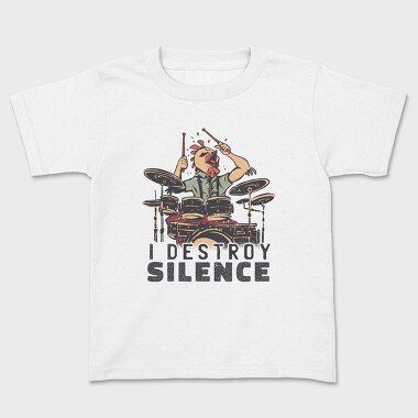 I Destroy Silence Drums Chicken, Tricou Copii