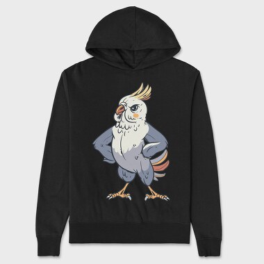 Indignant Cockatiel, Hanorac Oversize Barbati (Unisex)