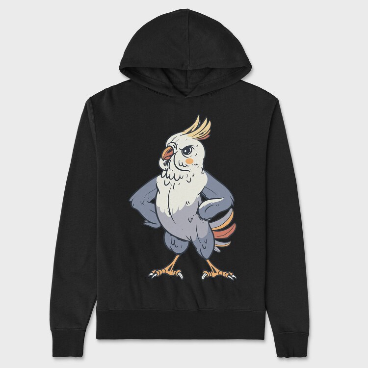 Indignant Cockatiel, Hanorac Oversize Barbati (Unisex)