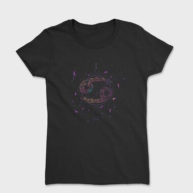 Cancer Floral Zodiac Sign, Tricou Femei