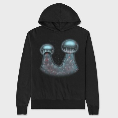 Cannabis Trichome Closeup Magic, Hanorac Oversize Barbati (Unisex)